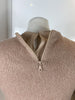 Brunello Cucinelli beige silk blend short sleeve top size UK12/UK8