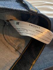 Twinset denim cotton blend trouser suit size UK10/US6