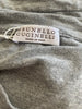 Brunello Cucinelli grey cotton blend along sleeve top size UK12/US8