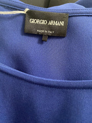 Giorgio Armani navy short sleeve top size UK12/US8