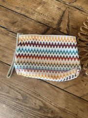 Missoni multicoloured fabric clutch bag