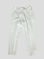 Ermanno Scervino ivory straight leg trousers size UK14/US10