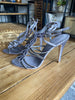 Karen Millen grey fabric studded heels size UK7/US9