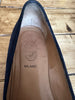 Walter Milano navy & brown suede flat pumps size UK8/US10