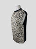 McQ black & beige short sleeve top size UK6/US2