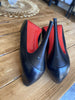 Christian Louboutin black leather peep toe heels size UK6.5/US8.5