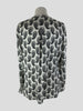 Kobi Halperin black & white silk blend blouse size UK10/US6