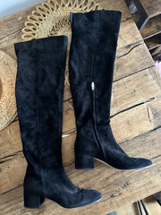 Gianvito Rossi black suede boots size UK7.5/US9.5