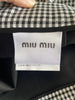 Miu Miu black & white cotton blend A- line skirt size UK10/US6