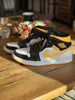 Nike Air Jordan 1 Mid Laser orange & black trainers size UK6/US8