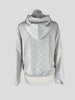 Emporio Armani cream hooded jacket size UK6/US2