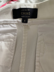 J. Crew white cotton blend shorts size UK8/US4