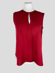 Loro Piana red sleeveless top size UK14/US10