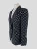Carolina Herrera black & white polkadot jacket size UK12/US8
