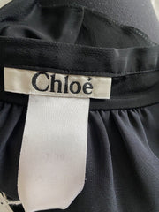 Chloe black short sleeve dress size UK10/US6