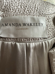 Amanda Wakeley silver coat size UK12/US8