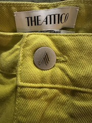 The Attico green Fern 100% cotton jeans size UK8/US4
