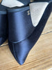 Chanel navy & black satin heels size UK6/US8