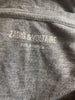 Zadig & Voltaire grey sleeveless top size UK8/US4