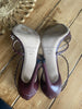 Jimmy Choo burgundy leather pointed toe heels size UK5.5/US7.5