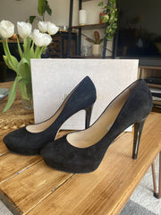 Jimmy Choo black suede pumps size UK8/US10