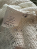 Amina Rubinacci white glitter linen & silk cardigan size UK14/US10
