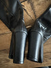 Sosandar black leather boots size UK6/US8