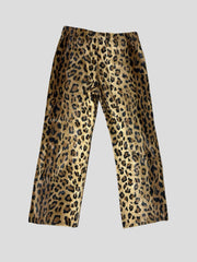 Philosophy leopard print multicoloured straigh leg trousers size UK8/US4