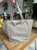 Celine grey phantom cabas leather large tote handbag