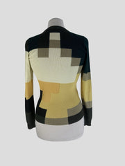 Akris multicoloured wool, silk & cotton jumper size UK6/US2