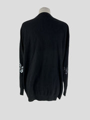 Wyse London wool & cashmere long sleeve cardigan size UK14/US10