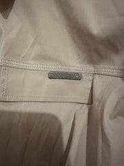 Brunello Cucinelli beige cotton blend shirt sleeve shirt size UK8/US4