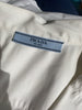 Prada white cropped cotton blend shirt size UK12/US8