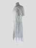 Red Valentino white 100% cotton shirt sleeve dress size UK12/US8