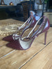 Jimmy Choo burgundy leather pointed toe heels size UK5.5/US7.5