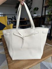 Celine cream phantom cabas leather medium tote handbag