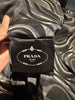 Prada grey & white long sleeve shirt size UK12/US8