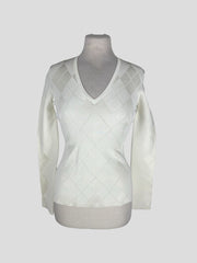 Mulberry white long sleeve top size UK6/US2