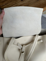 Celine cream phantom cabas leather medium tote handbag