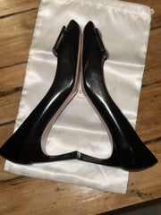 Roger Vivier black leather heels size UK6/US8