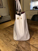 Anya Hindmarch cream leather tote large handbag