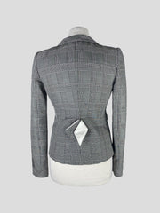 Emporio Armani grey virgin wool blend jacket size UK8/US4