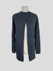 Brunello Cucinelli navy cotton & silk glitter cardigan size UK12/US8