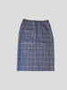 Lanvin brown check wool & cashmere pencil skirt size UK10/US6