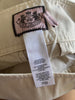 Juicy Couture cream cotton blend shorts size UK6/US2