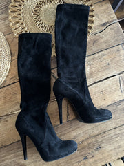 LK Bennett black suede boots size UK7/US9