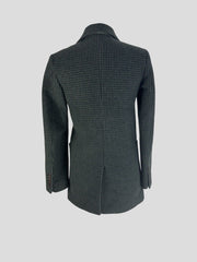 Joseph khaki & black tweed wool blend jacket size UK6/US2