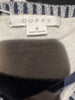 Duffy white & navy 100% cashmere jumper size UK8/US4