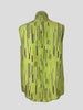 Prada green print sleeveless top size UK12/US8