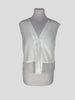 Sandro cream 100% silk sleeveless top size UK12/US8